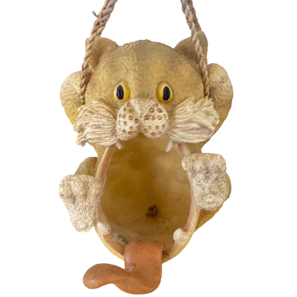 VTG
Kitschy Hanging Cat Planter Resin Whimsical Wide Mouth moving Tongue
1990's